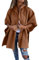 Manteau Femme Hiver Chaud Trench-coat à pour femme/hiver Doudoune Jott Femme Doudoune Femme Longue (Brown, L)