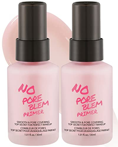 TOUCH IN SOL No Pore Blem Primer, 1.01 fl.oz(30ml) 2 Pack - Face Makeup Primer, Big Pores Perfect Cover, Skin Flawless and Glowing, Instantly Smoothes Lines, Long Lasting Makeup's Staying
