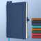 IN-LUXPRO Kalender 2025 2026 Wochenplaner,A5(21.9 x 16.4cm),18-Monate Buchkalender (Jul.2025-Dez.2026) Ringbuch mit Softcover,wochenkalender mit selbstklebendem Stifthalter,Marineblau.