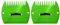 Lot de 2 rainures de jardin pour une collecte rapide de feuilles dans les pelouses et les raclettes de jardin pour collecter des débris en vrac