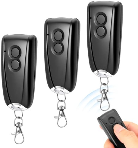 433,92MHz Garagentor Handsender Kompatibel mit EcoStar RSC2-433 RSE2-433, RSZ1-433,Fernbedienungs Duplizierer für Hormann EcoStar Liftronic 500/700/800, Portronic D2500/D5000/S4000 (3 Stück)