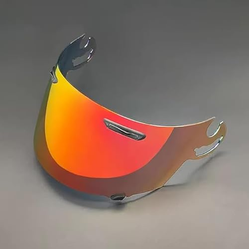 YOFAB Visiere Casque Moto pour ARAI RR5 RX7-RV QUAMTUM-J Astro-IQ, Casque Moto Pare-Vent Casque Lentille, Remplacement de Visière de Lentille de Casque de Bouclier de Vent de Moto,B Tea Red