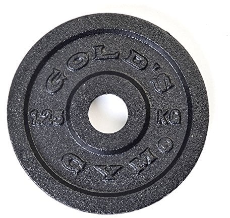 Gold's Gym Cast Iron Weight Plate - Black, 1.25 Kg