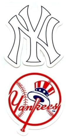 Wincraft MLB Yankees 2er-Pack Vibrant Vinyl Outdoor Aufkleber