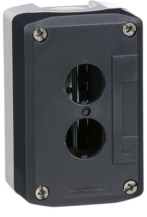 Schneider Electric Harmony XALD Steuerstation Leergehäuse, 2 x Ø 22mm, Grau, Kunststoff