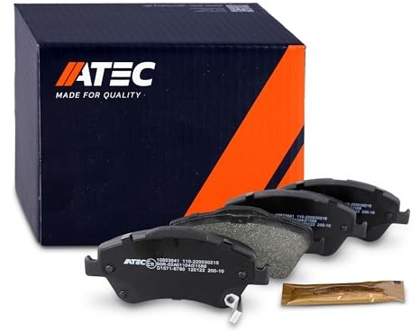 ATEC Germany Bremsbelagsatz Vorderachse, Bremsbeläge Bremsklötze vorne, 4 Stück, Kompatibel mit TOYOTA AURIS (_E15_)
