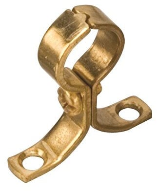 22mm Brass Pipe Clip Bracket