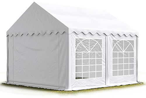 3x3 m Tente de réception/Barnum Blanc Toile de Haute qualité PVC 700 N