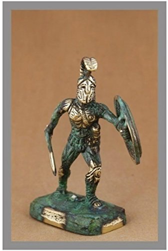 IconsGr Antike griechische Bronzestatue, Museumsreplik von Leonidas King of Sparta (197)