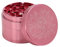 DCOU Premium Grinder Cruncher Bruchfester Aluminium Grinder Crusher Gewürze Schleifer mit Blumen auf dem Deckel Magnetisch Ø55mm Metall Spices Grinder 4 Teilig