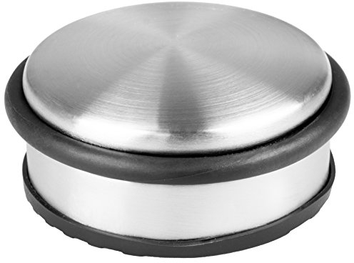 HRB Edelstahl Türstopper, massiv, 4,5x10 cm schwerer Türhalter (1 Stück)