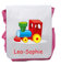 SL-Store GbR Kindergartenrucksack Kinder Rucksack bedruckt mit Namen und Motiv Spielzeug pink blau rot hellblau (Eisenbahn, pink)