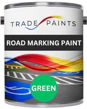 Heavy Duty Road Line Car Park Marking Paint (2.5 Litre, Green)