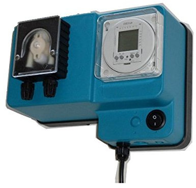 Pompe doseuse péristaltique avec débit fixe temporisé pour dosage liquides modèle MP1-Timer - 1,8 l/h 230 Vac, tube membrane santoprène