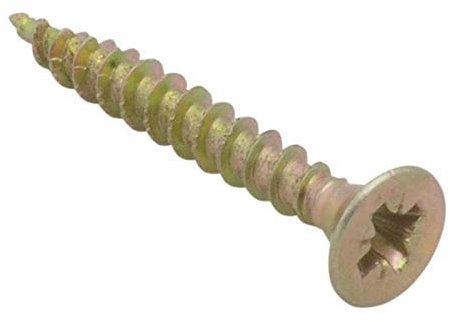 Spectre Advanced Lot de 200 vis à bois multi-usages 4 x 30 mm Jaune zinc passivé