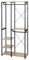 eSituro Heavy Duty Clothes Rail, Double Rod Garment Rack,Wooden Coat Stand Clothings Wadrobe Organizer, 5 Tiers Metal Storage Shoe Rack Cabinet Shelves Shelving Unit