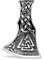 WithLoveSilver Wikingeraxt-Amulett aus 925er Sterlingsilber, slawisches keltisches Triquetra, Mjolnir Valknut, doppelseitiger Anhänger, NA, NA