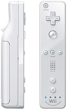 Télécommande Wiimote plus (Motion plus intégré) compatible pour Nintendo Wii et Wii U HobbyTech Blanc