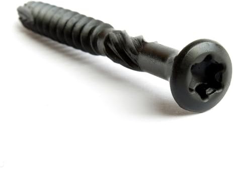 Black Stainless Steel Decking Screw (Type 2) 4mm x 40mm Pck of 100 from Carbolts Ltd