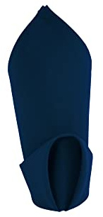 Weavric 12er-Set Stoffserviette, 51x51 cm, Waschbar, Knitterfrei, Wiederverwendbar, Marineblau, Tischservietten mit Gesäumtem Rand, Für Hochzeit, Party, Hotel, Restaurant