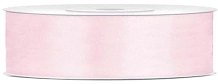 25 Meter Satinband Puderrosa 25mm Schleifenband hellrosa Satin puderrosa Geschenkband Deko Band Geschenkverpackung Hochzeit Geschenk Band Puderrosa