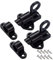2Pcs pestillo puerta,Cierres de pestillo automático con tornillos, adecuado para puertas de armario, ventanas, puertas de madera (negro)