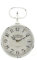 Spetebo Vintage Wanduhr Shabby Look - William Marchant / 24 cm - Retro Landhaus Design Antik Quarzt Uhr