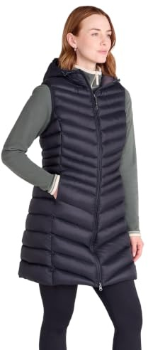 Mountain Warehouse Florence Womens Long Padded Gilet - Water-resistant Sleeveless Jacket with Microfibre Insulation & Side Pockets - For Spring Summer & Outdoors