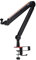 JOBY Wavo Boom Arm, Professional Boom Microphone Arm for Streamers and Podcasters, Silent Boom Arm, Cup and Headphones Holder, Table Clamp, Hidden Cable Chanel for Cable Management, Black