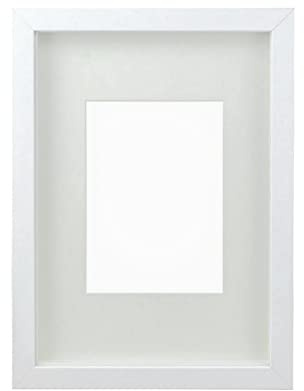 Dekorahmen, weiß, Format ca. 250 x 300 x 45 mm, Fenstergröße jeweils 115 x 165 mm, nutzbare Tiefe 20 mm