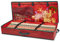 ASAB Christmas Wrapping Paper Storage Case Gift Wrap Storage Box Xmas Gift Papers Organiser With Interior Mesh Pockets Tearproof Fabric Sheet Fits 5-10 Paper Rolls Waterproof Paper Storage Box