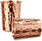 HERBEVER Pure Copper Hammered shape Water Tumbler Glasses for Healing Ayurvedic Set of 2
