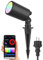 Luminea Home Control Gartenbeleuchtung: WLAN-Gartenstrahler, RGB & CCT, 7 W, 520 lm, IP65, App, Metallgehäuse (Pflanzenstrahler, LED Gartenstrahler mit Erdspieß, Pflanzenlicht)