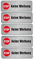 5 x Brandengel® Keine Werbung Aufkleber - Schild Aluoptik extra starke Folie - Sticker Keine Werbung für den Briefkasten - 5 Stück