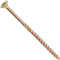 AERZETIX - C69151 - Lot de 25 Vis à bois Ø6x110 mm à tête fraisée - à empreinte étoile Т30 - en acier zingué - menuiserie contreplaqué aggloméré mélaminé terrasse panneaux chevrons bastaings