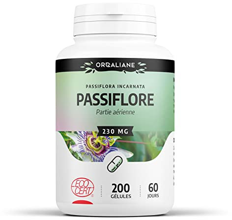 Passiflore Biologique | 690 mg/jour | Passiflora incarnata | Certifié Ecocert | 200 Gélules
