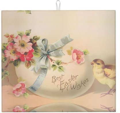 Best Easter Wishes Tapis de cuisine élégant absorbant et polyvalent pour comptoir de cuisine, tapis de vaisselle