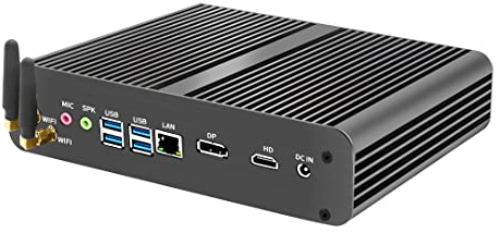 Mavsloly Mini PC, computer senza ventola con i7-1165G7, RAM DDR4 da 32GB | 1T SSD NVME, grafica Iris Xe, HDMI, DP, doppio display, 4K@60HZ, WiFi 6, Bluetooth 5.1, VESA, Windows 11 Pro