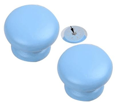 ZYFH8992 2 Stück Möbelgriffe holz Bunte Züge für das Kinderzimmer SchubladenKnöpfe Massivholz Schrankgriffe Profilgriff für Kleiderschrank,Schrankbeschläge Dekoration Türklinken (Blau,Einzelnes Loch)