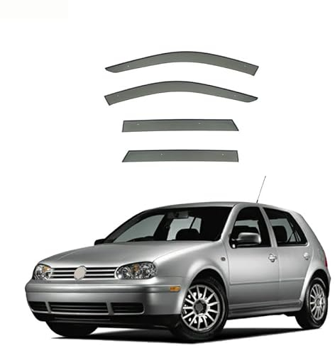SUHNGE 1 Satz Windabweiser Regenabweiser für V.W Golf 4 MK4 1998+, Seitenscheiben Regenschutz Regenabweise, Autofenster Anklebbare Windschutz Deflektoren