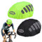 XNIVUIS 2 Stück Regenschutz für Fahrradhelm Fahrradhelmüberzug Wasserdicht, Winddichter Regenüberzug Regenkappe für Helme, Helm Cover Reflektierende Fahrrad Regenhaube (Schwarz, Hellgrün)