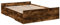 QJBSAVVA Schlafzimmer Möbel Schlafzimmer Komplett Bettgestell Palettenbett - Bettgestell mit Schubladen Räuchereiche 120x200cm Holzwerkstoff für Loft Gästezimmer Schlafzimmer Außenbereich