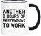 Joymaking Coffee Mug Funny Mugs for Men Women - Another 8 Hours of Pretending to Work - Secret Santa Gifts for Colleagues Novelty Mugs, 12Oz Black