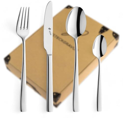 Pure Besteckset 4-teilig Paul Wirths Besteck mit Namen