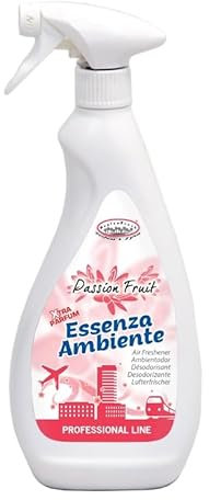 HOME PRO Spray Profumato Ambiente Passion Fruit, 750ml, Elimina Odori, Freschezza Prolungata Multifunzione, Pavimenti, Elimina Polvere