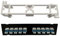 MEAKTSMI Panneau de brassage en fibre optique 10 ports RJ45 10G - Boîtier en plastique - Inscription codée par couleur - Pour câblage T568A et T568B - Noir