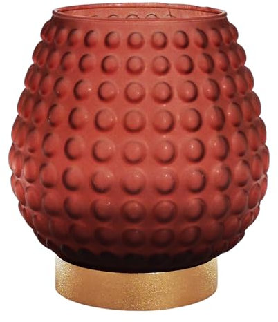Debora Carlucci - Vaso Portafiori in Vetro Satinato, Design Moderno (Bronzo)