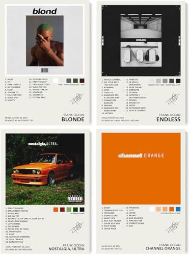 generisch Frank Ocean Poster (Set of 4) Music Album Cover Signed Limited Leinwand Poster Unframed 8inx12in(20x30cm)