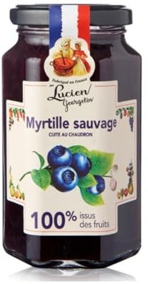 Georgelin | Marmellata Mirtilli Selvatici 100% Zuccheri Frutta | Mirtilli Bosco Marmellata Cotta in Calderone Rame