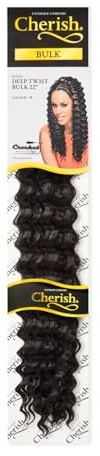 Cherish/Deep Twist Bulk 22'' / Crochet Hair Braids/Colour - Color 1B
